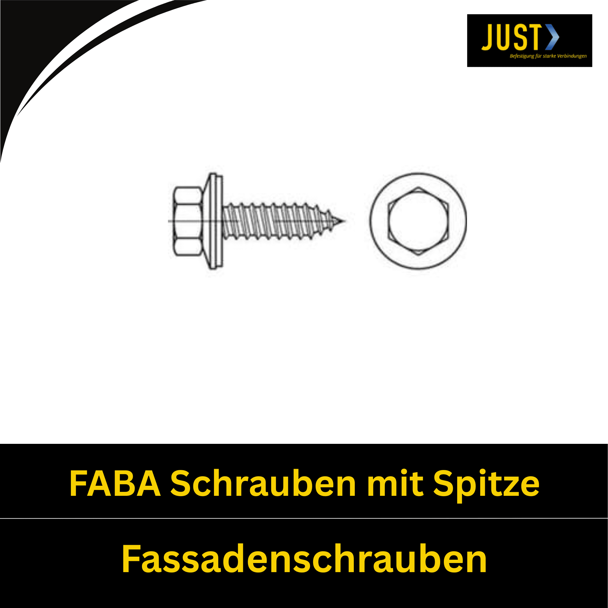 Bild für Kategorie FABA-Schrauben mit Spitze (Fassadenbauschrauben)